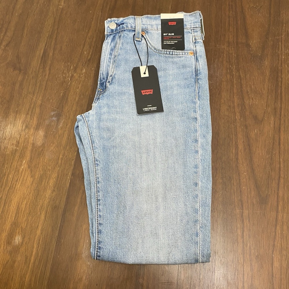 Levis 511 Slim Fit Jeans Mens 30x32 Light Wash All Seasons Tech Denim Brand new